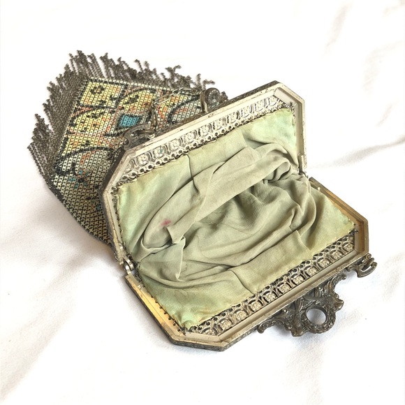 Antique Mandalian Mesh Flapper Purse - Mosaic Design - Picture 8 of 14